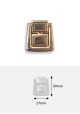 Fermoir cliquet à griffes "Classic" en 2 pièces or (30x27mm) - L'unité