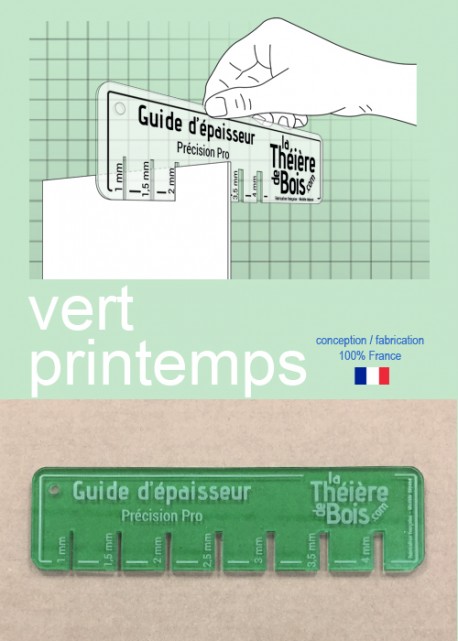 Guide d'épaisseur "Vert printemps"