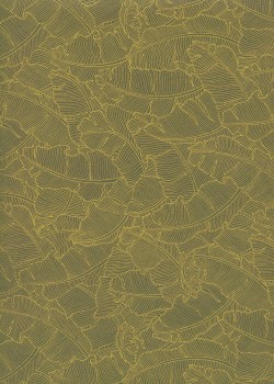 Feuilles de bananier ton jaune (50x70)