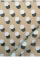 "Kraft fantaisie" Duo de pois noir et blanc (70x100)