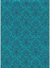 Lokta barocco bleu pétrole (50x75)