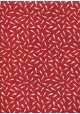 Lokta petits poissons blancs fond rouge (50x75)