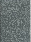 Lokta spirale argent fond anthracite (50x75)