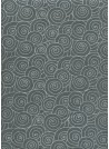 Papier lokta les spirales argent fond anthracite (50x75).