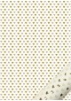 "Semis" les coeurs beiges et dorées (50x70)