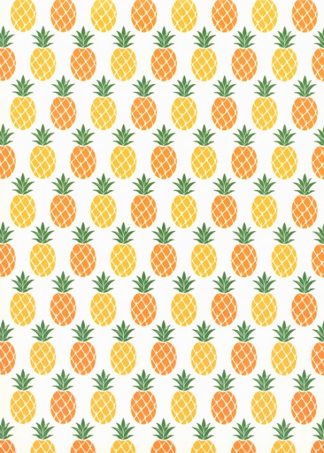 Les ananas orange et jaunes (70x100)