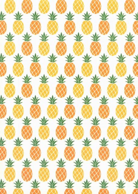 Les ananas orange et jaunes (70x100)