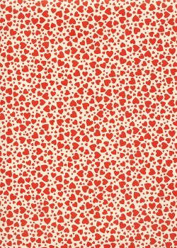 Semis de coeurs rouges (70x100)