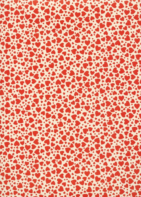 Semis de coeurs rouges (70x100)