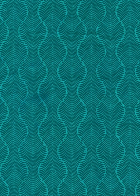 Lokta palmyre turquoise et bleu nuit (50x75)