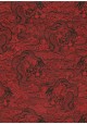 Lokta les dragons noirs fond rouge (50x75)