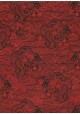 Lokta les dragons noirs fond rouge (50x75)