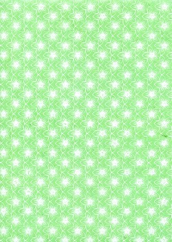 Lokta fleurs blanches fond vert printemps (50x75)