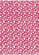 Lokta nuage de coeurs blancs fond rouge cerise (50x75)