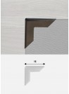 Angles canon de fusil (16x16mm) - Lot de 8