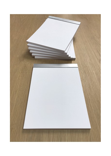 Bloc vierge 21x15cm feuilles blanches (70 pages)