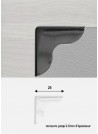 Angles tulipe canon de fusil (25x25mm) - Lot de 8