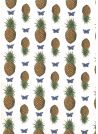 Planche d'ananas et de papillons (50x70)