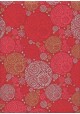 "Rosace" rouge or et argent (50x70)
