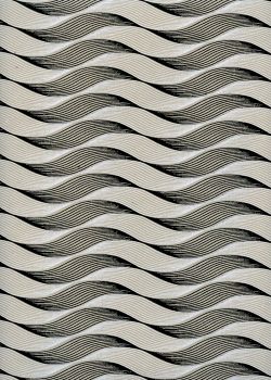 "Dune" noir et blanc fond lin (50x70)