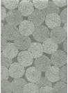Lokta pompons argent fond gris (50x70)