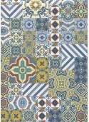 Azulejos de Porto réhaussés or (49,5x68)