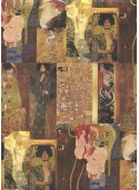 "Klimt" réhaussé or (49,5x68)