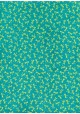 Lokta libellules jaunes fond turquoise (50x75)