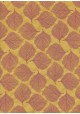 Lokta empreinte de feuilles bordeaux fond jaune (50x75)