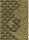 Lokta planche japonaise noire et or (50x75)