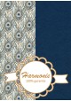 HARMONIE DUO Plumes de paon marine
