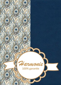 HARMONIE DUO Plumes de paon marine
