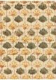 Eventail de fleurs fond beige (70x100)
