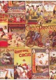 Le monde du cirque réhaussé or (70x100)