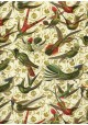 Envol de colibris réhaussé or (70x100)