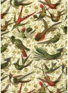 Envol de colibris réhaussé or (70x100)