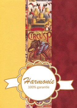 HARMONIE TRIO Le monde du cirque rouge et jaune