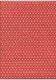 Mini coeurs framboise, ivoire et or fond rouge (50x70)