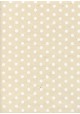 Lokta pois blancs fond ivoire (50x75)