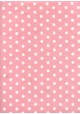 Lokta pois blancs fond rose tendre (50x75)