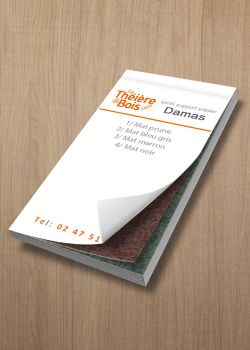 Nuancier Damas (12x6cm)