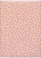 Les pois or et blancs sur fond rose (68x98)