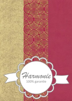 HARMONIE TRIO Coquilles framboise et or