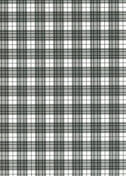 "Tartan" noir et blanc (50x70)