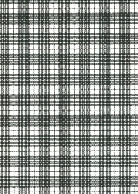 "Tartan" noir et blanc (50x70)