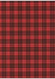 "Tartan" noir et rouge (50x70)