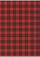 "Tartan" noir et rouge (50x70)