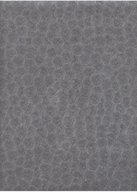 Lokta "Rondanlo" argent fond gris anthracite (50x75)
