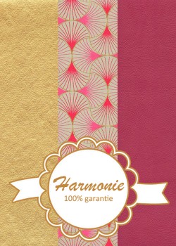 HARMONIE TRIO Coquilles framboise et or
