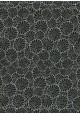 Papier lokta floral blanc sur fond noir (50x75)